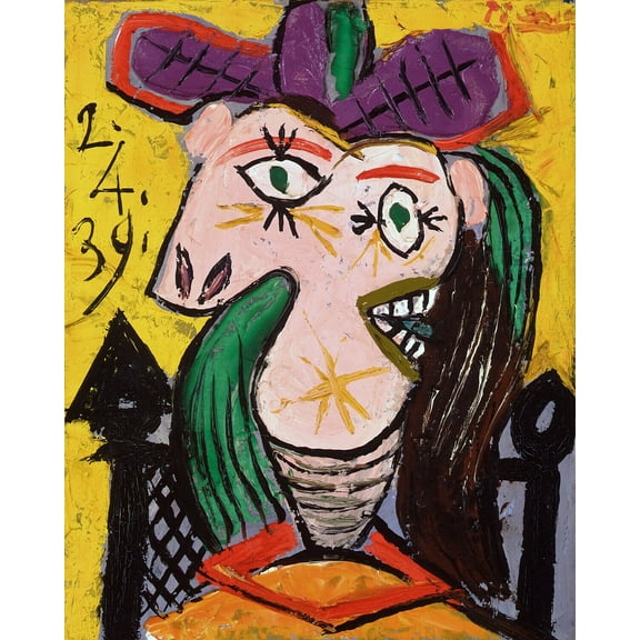 Art Canvas Mart Picasso Dora Maar with Hat 24” x 36” Canvas Art Prints
