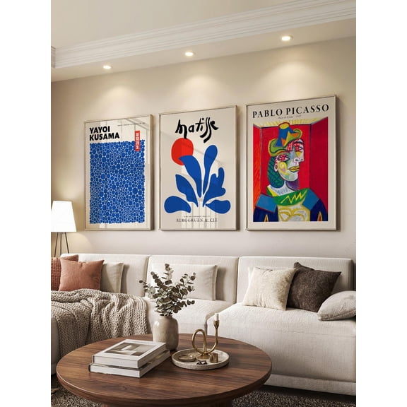 Picasso Kusama Matisse Art Prints Modern Gallery Wall Set Set 3
