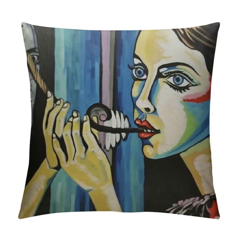 PICASSO WOMAN IN A CHAIR CUSHION COVER Picasso Painting Throw