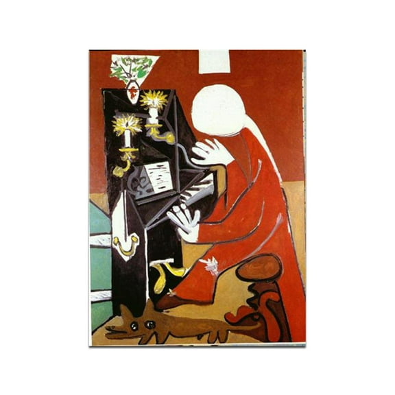 Picasso Paintings"The piano (Velazquez)". picasso canvas wall art. abstract pablo picasso famous painting. picasso painting the blue period