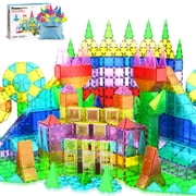 PicassoTiles Magnetic Tiles for Kids with Tote Bag – 101PCS STEM Construction Building Blocks Educational Toy Set
