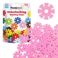 thumbnail image 1 of PicassoTiles 108PCS Pink Interlocking Disc Building Blocks Toy Set for Kids – STEM Construction & Creative Play, 1 of 8