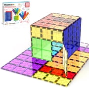 PicassoTiles Large Magnetic Tiles Building Blocks for Kids - 12PCS STEM Construction Educational Toy