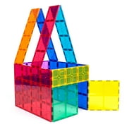 PICASSO-TILES Magnetic Tiles for Kids, Construction STEM Building Blocks Educational Toy, Large 12PCS