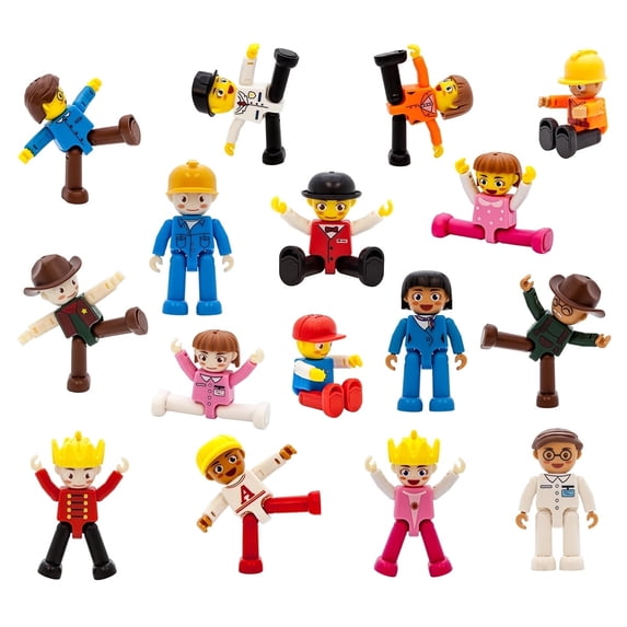 PICASSO-TILES 16 PC Character Set, Magnetic Building Blocks for Kids