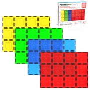 PicassoTiles Stabilizer Base for Magnetic Tiles   Large 4PCS Construction STEM Building Blocks Educational Toy