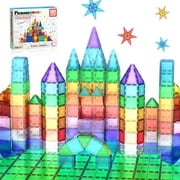PICASSO-TILES Magnetic Tiles for Kids 101PCS Construction STEM Building Blocks Educational Toy