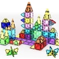 thumbnail image 1 of PicassoTiles 101PCS Mini Magnetic Tiles Diamond Set – Travel Size STEM Educational Building Kit for Kids Toddler, Creative Play & Pretend Learning 3+, 1 of 12