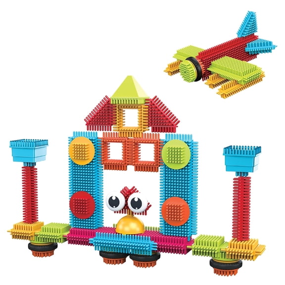 PicassoTiles 41PCS Hedgehog Block Building Set with Idea Book, STEM/STEAM Educational Construction Toy for Kids Preschool & Kindergarten