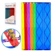 PicassoTiles Magnetic Tiles Race Track Expansion Set for Kids – 6PCS STEM Construction Building Blocks Add-On Toy with Racing Ramp