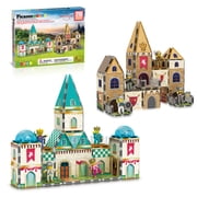 PicassoTiles Magnetic Tiles for Kids – Medieval Castle Theme 70PCS STEM Construction Building Blocks Educational Toy