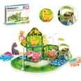 thumbnail image 1 of PicassoTiles Race Track Magnetic Tiles for Kids with 2 Racing Cars – 89PCS STEM Construction Building Blocks Educational Toy Set, 1 of 7