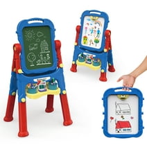 PicassoTiles Colorful Kids Easel Art Drawing Board with Accessories for Children, PBT02