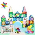 thumbnail image 1 of PicassoTiles Magnetic Tiles for Kids – 350PCS STEM Construction Building Blocks Set, Educational Toy, Creative Learning, Magnetic Building Kit, Gift, 1 of 9