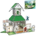 thumbnail image 1 of PicassoTiles PTQ107 Magnetic Tile Ninja Dojo Building Set, 3D STEM Learning Toys for Kids Ages 3+, Two-Sided Interior & Exterior Designs, 4 Ninja Characters, Educational Construction Blocks, 1 of 9