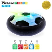 PicassoTiles Hover Soccer Ball Toy for Kids, Foam Bumper Indoor Outdoor Sports Game, Fun Holiday Gift for Boys & Girls, Active Play Toy