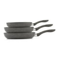 thumbnail image 1 of Picca Milan 3-Piece Large Cooking Pan Set - Easy Clean Marble Non Stick Frying Pan Set with Mineral Based Coating - No PFAS/PFOS/PFOA - Brown - 7.8in, 9.4in, 11in, 1 of 5