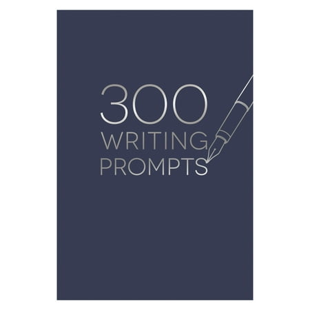Piccadilly 300 Writing Prompts Journal, Navy Card Stock Cover, 204 Pages