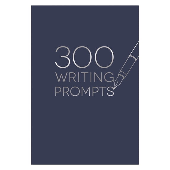 Piccadilly 300 Writing Prompts Journal, Navy Card Stock Cover, 204 Pages