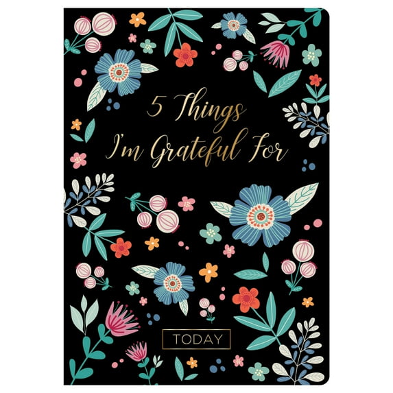 Piccadilly 5 Things I'm Grateful for Today, Journal, 6 x 8.5", Paper, 204 Pages, Multicolor