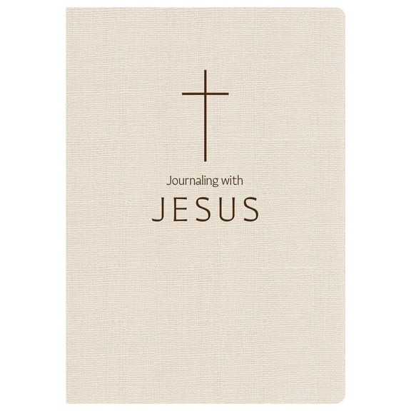 Piccadilly Journaling with Jesus Guided Journal for Ages 12 and Up, 152 Pages, 6 x 8.5 inch,  Cream Cover