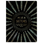 Piccadilly My Life in Sketches, Guided Sketch Journal, 7.3 x 9.7", 204 Pages, Black