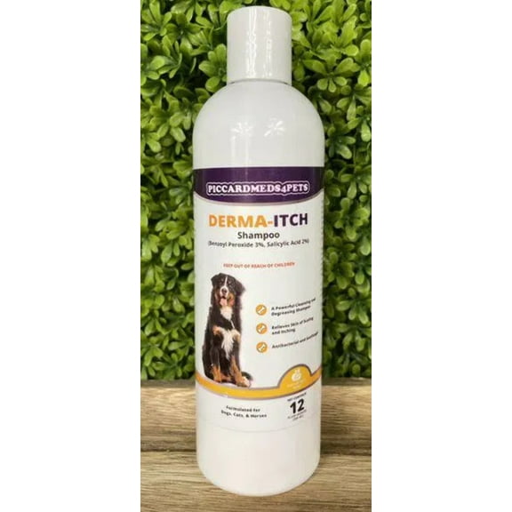 Piccardmeds4pets Derma-Itch Benzoyl Peroxide 3% Shampoo 12oz.