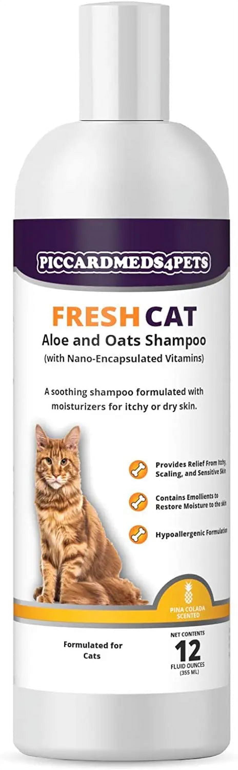 Piccardmeds4pets FreshCat Aloe and Oats Shampoo 12 oz.
