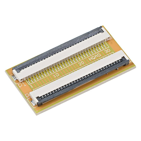 PiccoCasa 1.0mm Pitch 30 Pins to 30 Pin Extension Connector Aapter for FFC FPC Cable Extend ZIP HDD