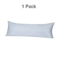 thumbnail image 1 of PiccoCasa 1 Pack Silky Satin Body Pillow Cases Zipper Closure, Standard Light Gray, 1 of 7