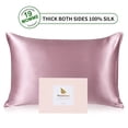thumbnail image 1 of PiccoCasa 1 Pc 19 Momme Silk Pillowcase for Hair and Skin, King Mauve, 1 of 8