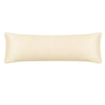 thumbnail image 1 of PiccoCasa 1 Pc Satin Body Pillow Cover Cases Silky Long Pillowcases for Women Jumbo Cream, 1 of 7
