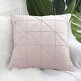 thumbnail image 1 of PiccoCasa 1 Pcs Velvet Throw Pillow Cover Cushion Cases Lavender Blush 16"x16", 1 of 8