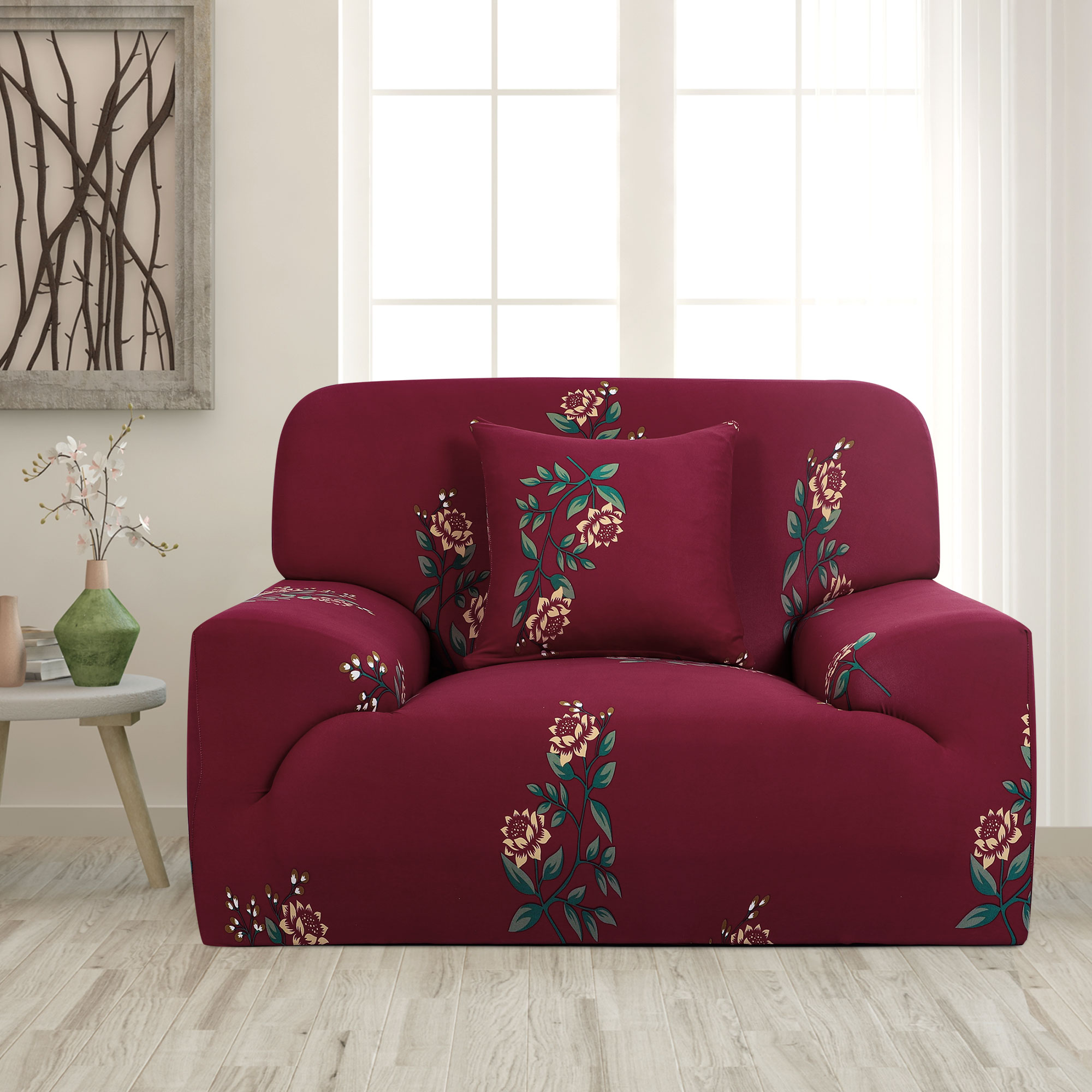 piccocasa-1-seater-sofa-slipcover-spandex-floral-print-couch-cover