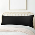 thumbnail image 1 of REGALWOVEN 1PCS Body Pillow Cover, 20" x 55" Super Soft Cotton Bolster Pillow Covers for Full Body Pillow,with Zipper Closure Black, 1 of 8