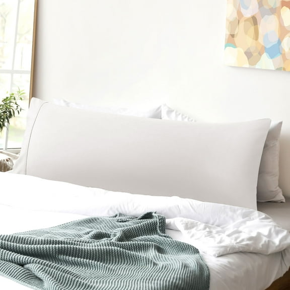 PiccoCasa 100% Cotton Body Pillowcase Envelope Closure 20"x 55" 1PCS Isabelline