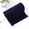 thumbnail image 1 of PiccoCasa 100% Cotton Cable Knit Throw Blanket for Couch Sofa Lightweight Sweater Style 60"x50" Navy Blue, 1 of 6