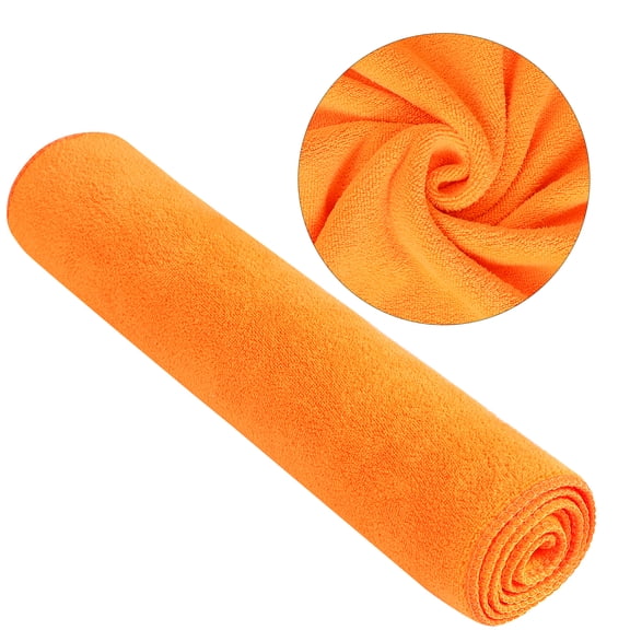 PiccoCasa 100% Polyester Hand Towel 28" x 12" Highly Absorbent Bathroom Red