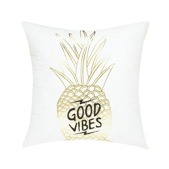 PiccoCasa 18"x18" Decorative Pillow Cover Cotton Linen Throw Cushion Cover, 7#
