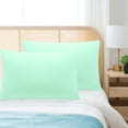 thumbnail image 1 of REGALWOVEN 1800 Microfiber Breathable Zippered Pillowcases Set of 2, Standard Brook Green 20"x26", 1 of 7