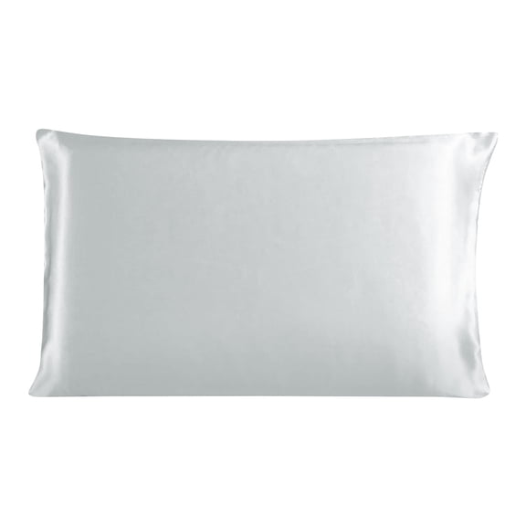 PiccoCasa 19 Momme Silk Pillowcase for Queen Size Pillow, Silver Gray, 20"x30"