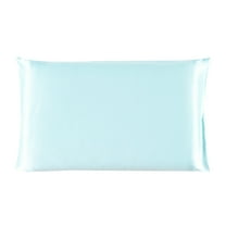 PiccoCasa 19 Momme Silk Pillowcase for Standard Size Pillow, Light Blue, 20"x26"