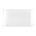 thumbnail image 1 of PiccoCasa 19 Momme Silk Pillowcase for Travel Size Pillow, Snow White, 14"x20", 1 of 8