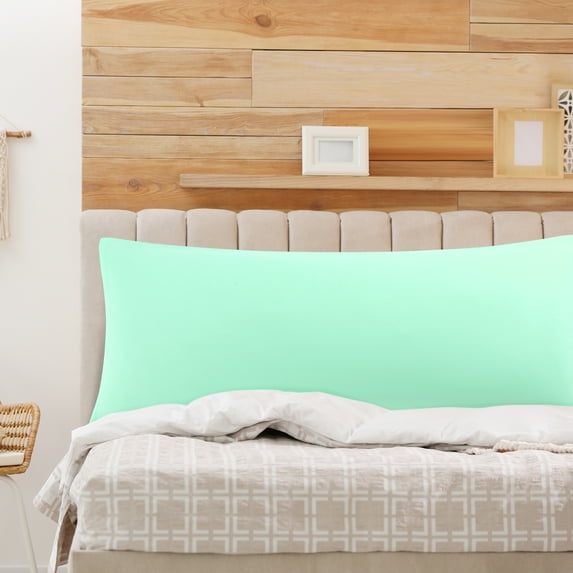 PiccoCasa 1Pc Comfortable-Soft Microfiber Pillowcase, King Mint