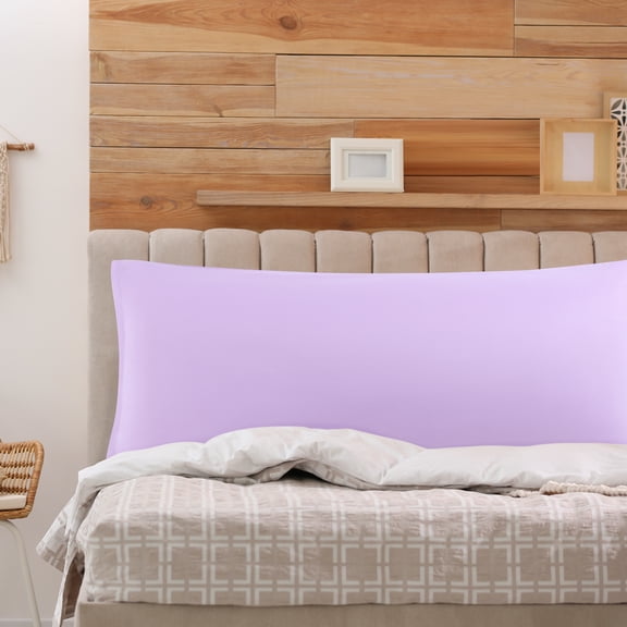 PiccoCasa 1Pc Comfortable-Soft Microfiber Pillowcase, King Violet