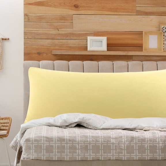 PiccoCasa 1Pc Comfortable-Soft Microfiber Pillowcase, Queen Gold