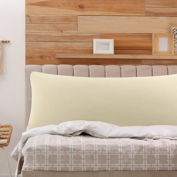 REGALWOVEN 1Pc Comfortable-Soft Microfiber Pillowcase, Queen Khaki