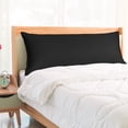 thumbnail image 1 of PiccoCasa 1Pc Pillowcase Zipper Long Staple Cotton, King Black, 1 of 8