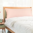 thumbnail image 1 of PiccoCasa 1Pc Pillowcase Zipper Long Staple Cotton, Standard Pink, 1 of 7