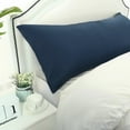 thumbnail image 1 of PiccoCasa 1Pc Silky-Soft 1800 Microfiber Long Body Pillowcase, Queen Navy 20"x54", 1 of 7